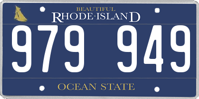 RI license plate 979949