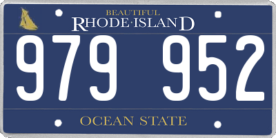RI license plate 979952
