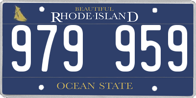 RI license plate 979959