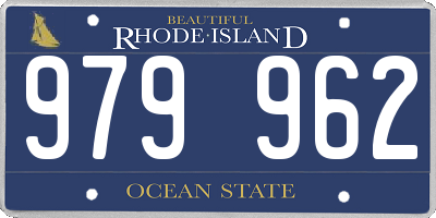 RI license plate 979962