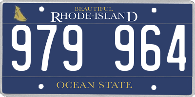 RI license plate 979964