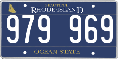 RI license plate 979969