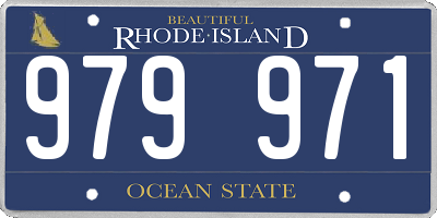 RI license plate 979971