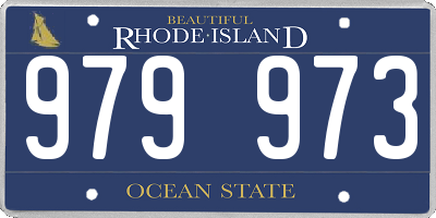 RI license plate 979973