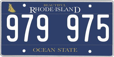 RI license plate 979975