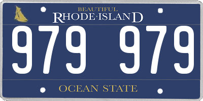 RI license plate 979979