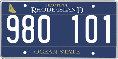 RI license plate 980101