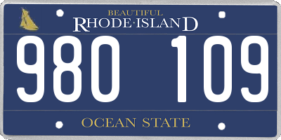 RI license plate 980109