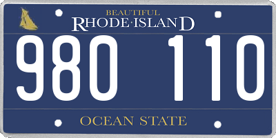 RI license plate 980110