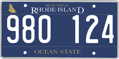 RI license plate 980124