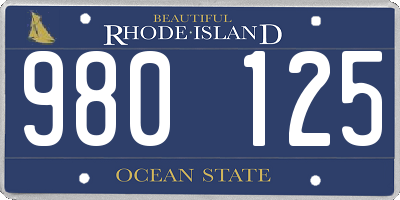 RI license plate 980125