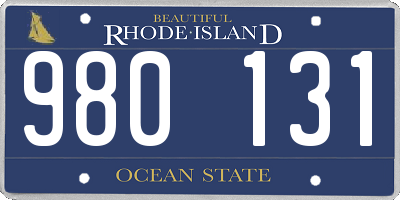 RI license plate 980131