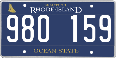RI license plate 980159