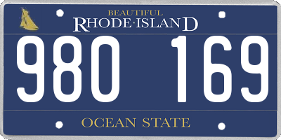 RI license plate 980169