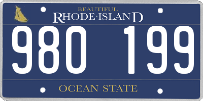 RI license plate 980199