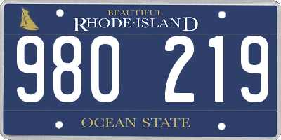 RI license plate 980219