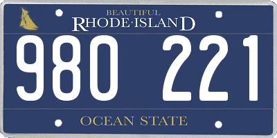 RI license plate 980221