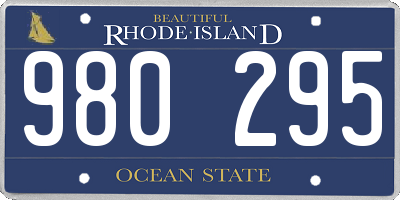 RI license plate 980295