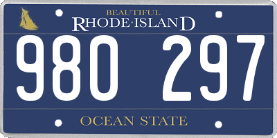 RI license plate 980297