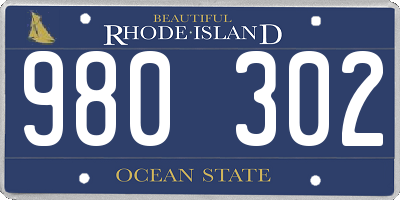 RI license plate 980302