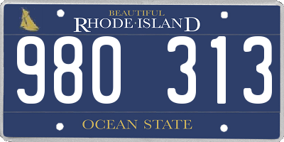 RI license plate 980313