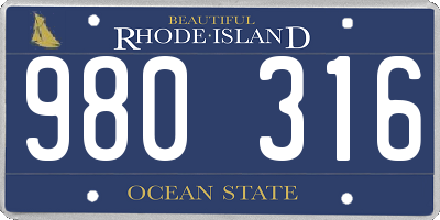 RI license plate 980316