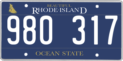 RI license plate 980317