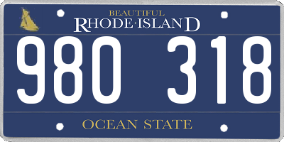 RI license plate 980318