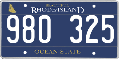 RI license plate 980325