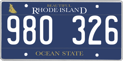 RI license plate 980326