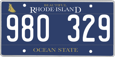 RI license plate 980329