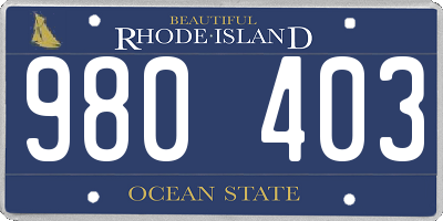 RI license plate 980403