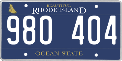 RI license plate 980404