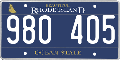 RI license plate 980405