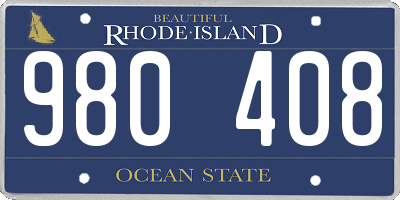 RI license plate 980408