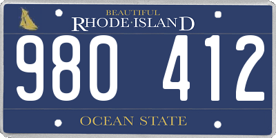 RI license plate 980412