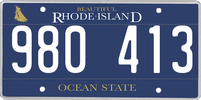 RI license plate 980413