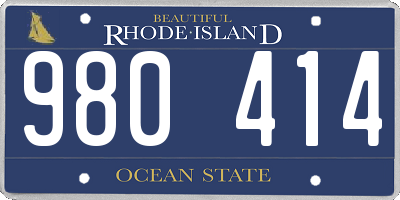 RI license plate 980414