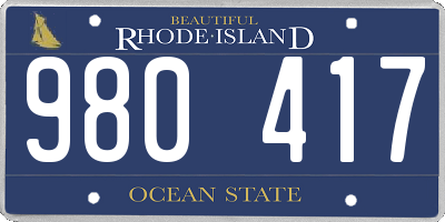 RI license plate 980417