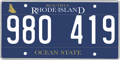 RI license plate 980419