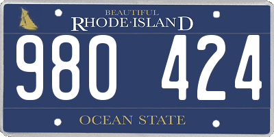 RI license plate 980424