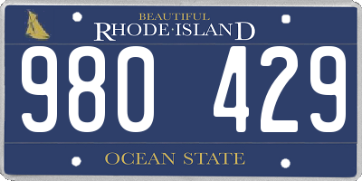 RI license plate 980429