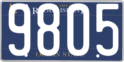 RI license plate 9805