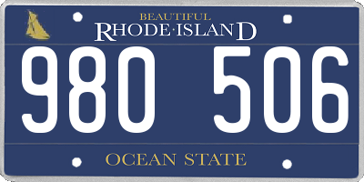 RI license plate 980506