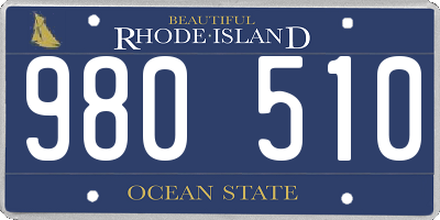 RI license plate 980510