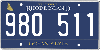 RI license plate 980511