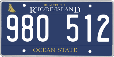 RI license plate 980512