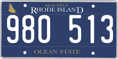 RI license plate 980513