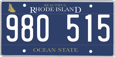 RI license plate 980515