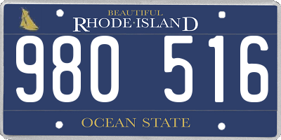 RI license plate 980516